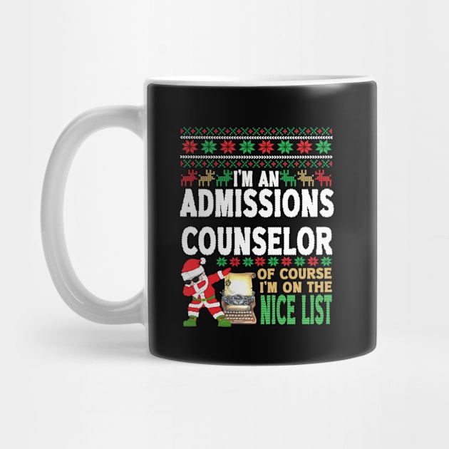 Admissions Counselor Shirt - Ugly Christmas Admissions Counselor Gift by StudioElla